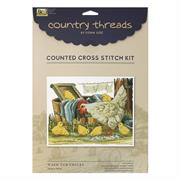 Cross Stitch Kit, Wash Tub Chicks, 26 x 34cm